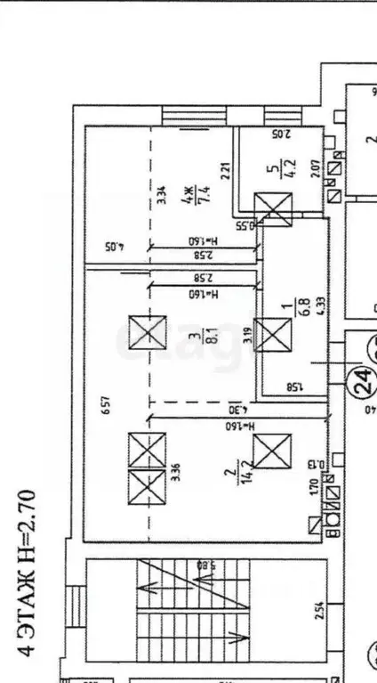 2-к кв. Калининградская область, Калининград ул. Анатолия Попова, 5А ... - Фото 2