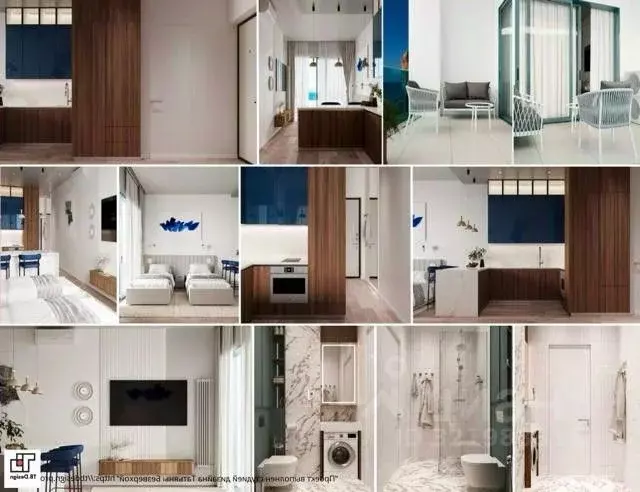 Студия Севастополь ул. Парковая, 5 (28.85 м) - Фото 2