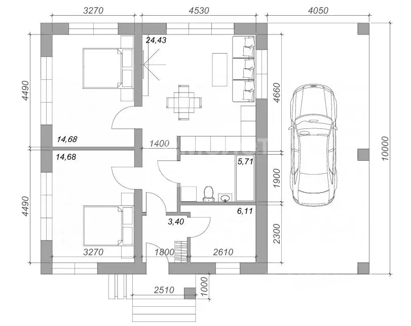 Дом в Липецкая область, Задонск ул. Севастьянова, 20 (90 м) - Фото 2
