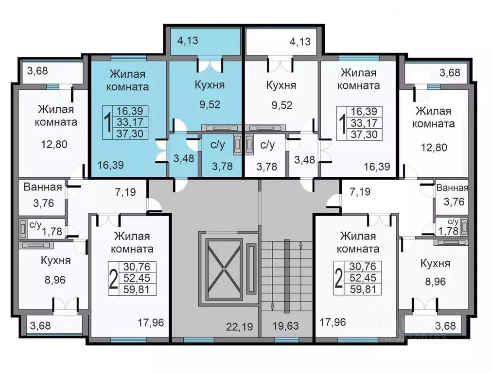 1-к кв. Калужская область, Калуга ул. Минская, 1 (37.3 м) - Фото 0