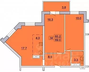 3-к кв. Иркутская область, Иркутск Ново-Ленино мкр, 1-й Ленинский ... - Фото 0