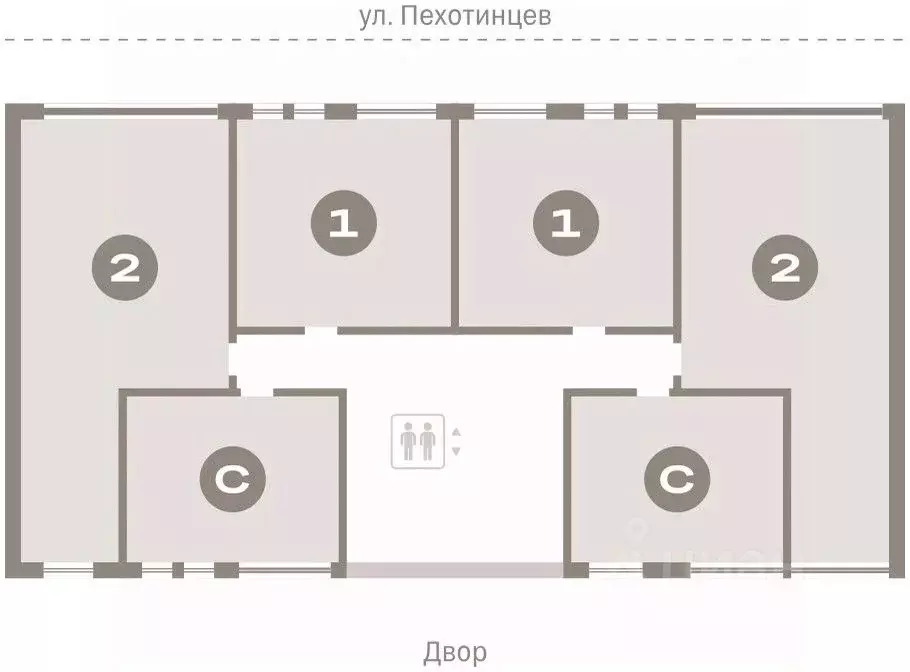 2-к кв. Свердловская область, Екатеринбург ул. Пехотинцев, 2Д (65.3 м) - Фото 1