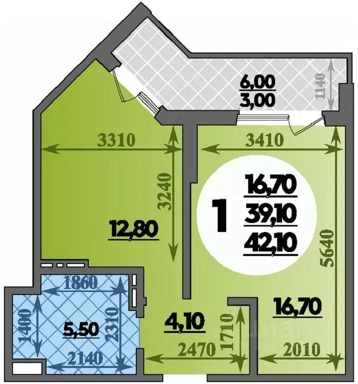 1-к кв. Краснодарский край, Краснодар ул. Героев-Разведчиков, 11/2 ... - Фото 1