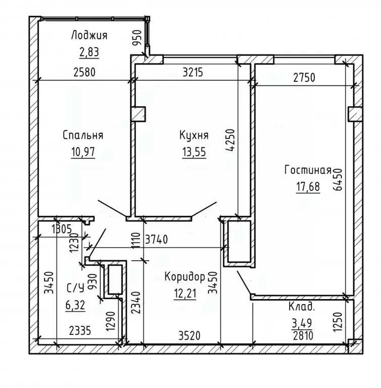2-к кв. Кабардино-Балкария, Нальчик Эльбрусская ул., 19 (69.0 м) - Фото 2