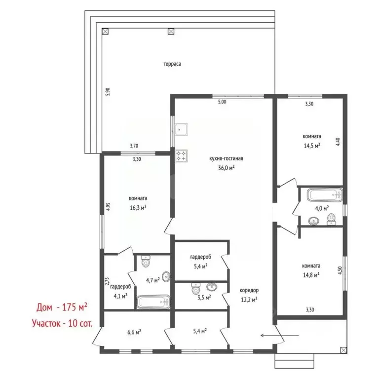 Дом в Свердловская область, Сысертский муниципальный округ, Исеть ... - Фото 2