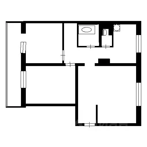 3-к кв. Новосибирская область, Новосибирск ул. Есенина, 53/1 (69.0 м) - Фото 1