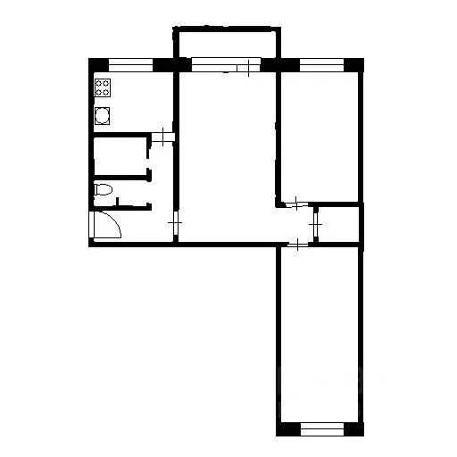 3-к кв. Башкортостан, Уфа ул. Карима Хакимова, 5 (58.0 м) - Фото 1