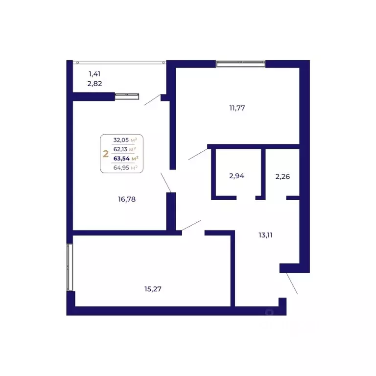 2-к кв. Башкортостан, Уфа Затон-Восточный жилрайон, Паруса жилой ... - Фото 1