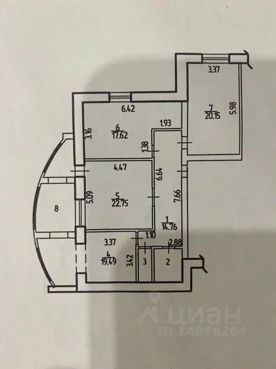 3-к кв. Белгородская область, Старый Оскол Дубрава мкр, 3 кв-л, 31Б ... - Фото 1