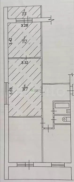 2-к. квартира, 45 м, 9/15 эт. - Фото 0
