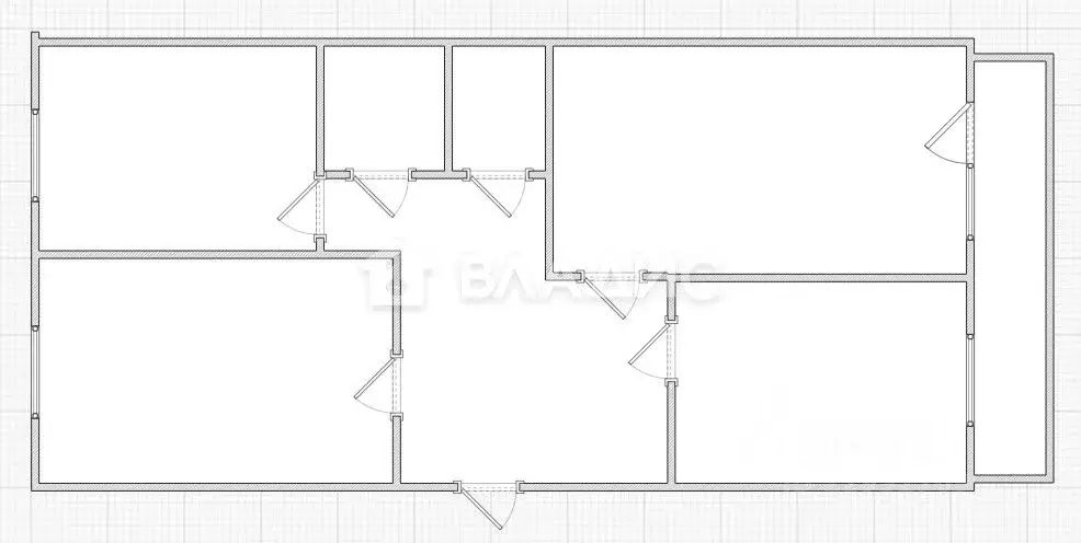 3-к кв. Пензенская область, Пенза ул. Калинина, 117А (65.9 м) - Фото 1