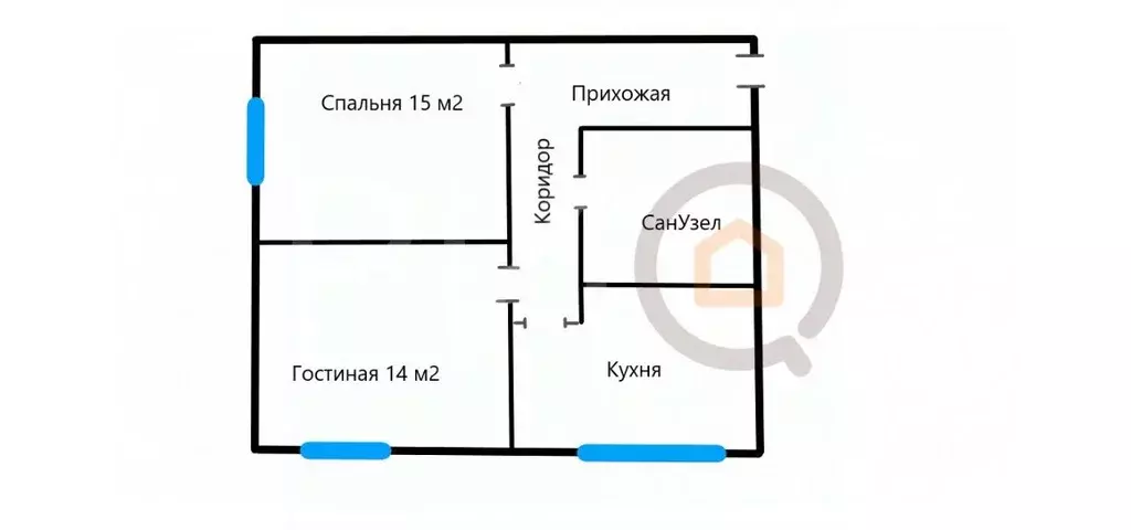 2-к кв. Севастополь ул. Советская, 39 (47.0 м) - Фото 1