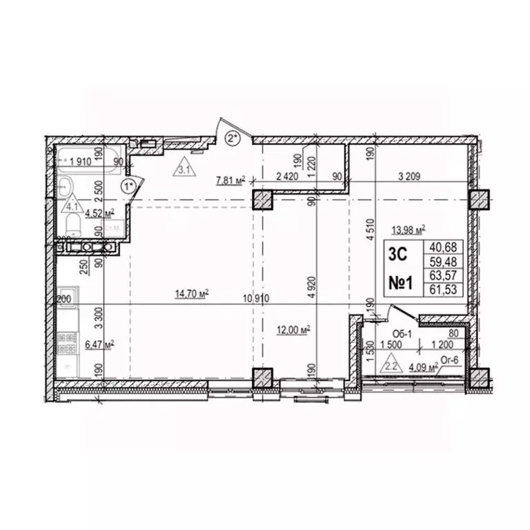 3-к кв. Приморский край, Уссурийск Семь Ветров мкр, Уссури Парк жилой ... - Фото 1