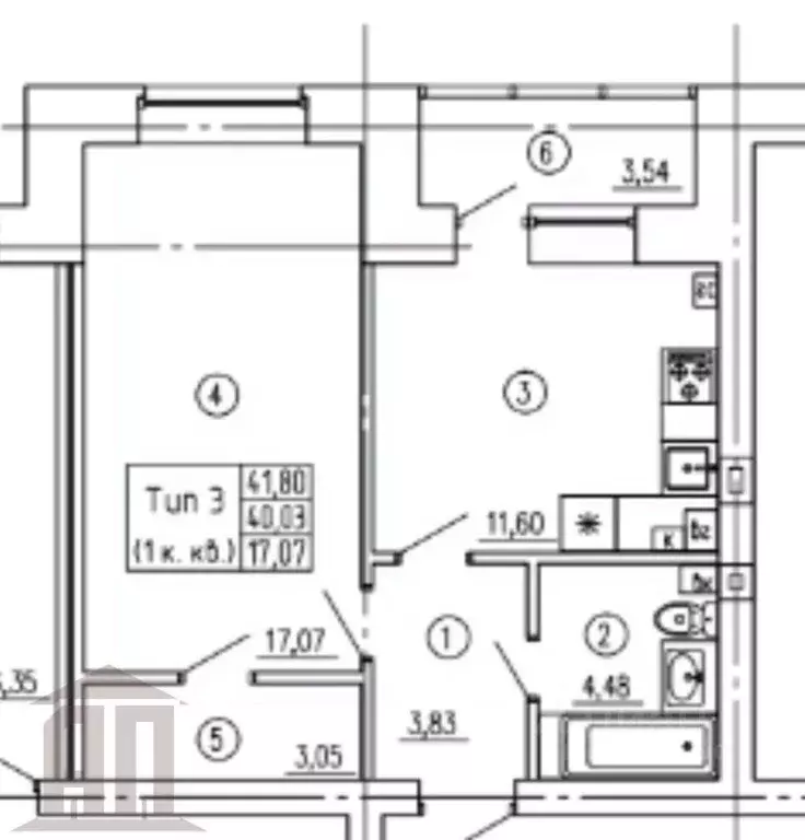 1-к кв. Тверская область, Тверь Псковская ул., 30 (44.0 м) - Фото 2