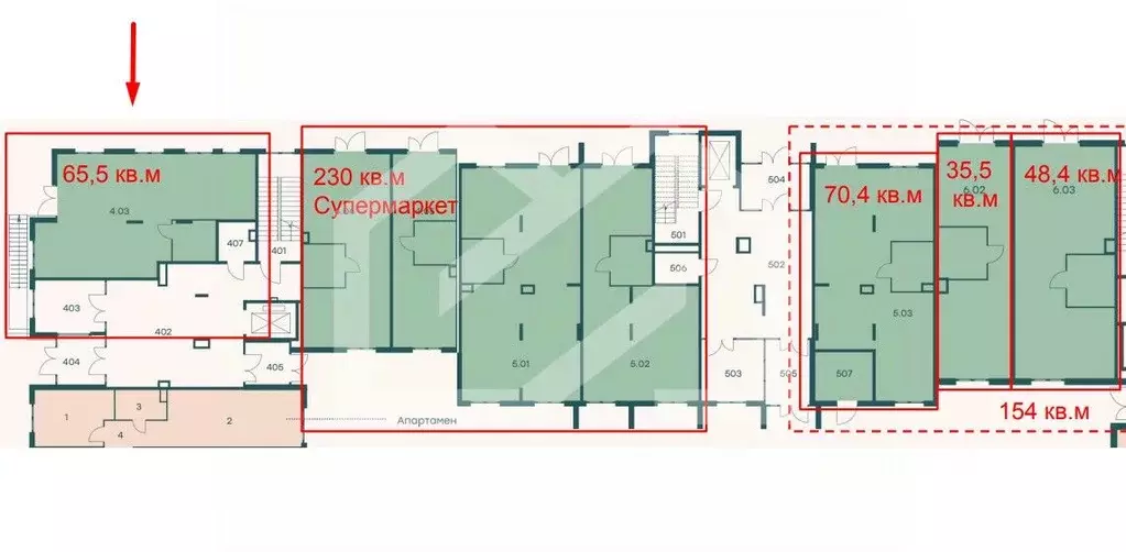 Торговая площадь в Московская область, Одинцовский городской округ, с. ... - Фото 2