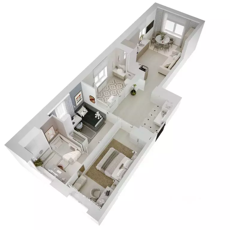 3-к кв. Пермский край, Пермь Парковый просп., 24 (66.6 м) - Фото 1