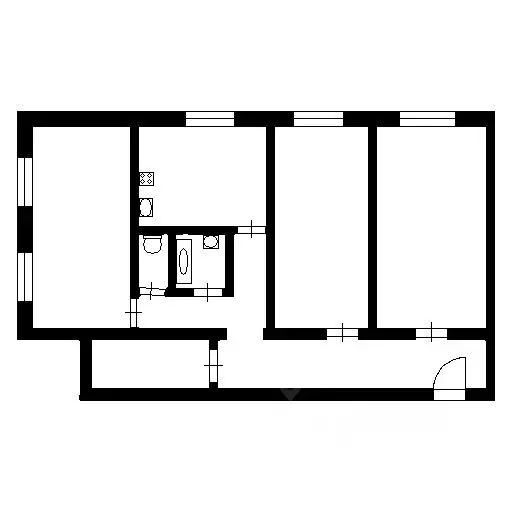3-к кв. Новосибирская область, Новосибирск ул. Гоголя, 39А (88.3 м) - Фото 1