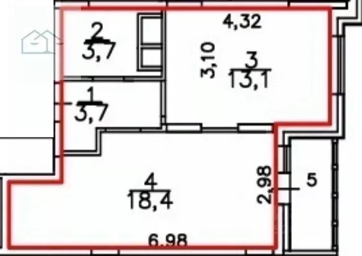 1-к кв. Воронежская область, Воронеж ул. 9 Января, 133 (40.0 м) - Фото 2