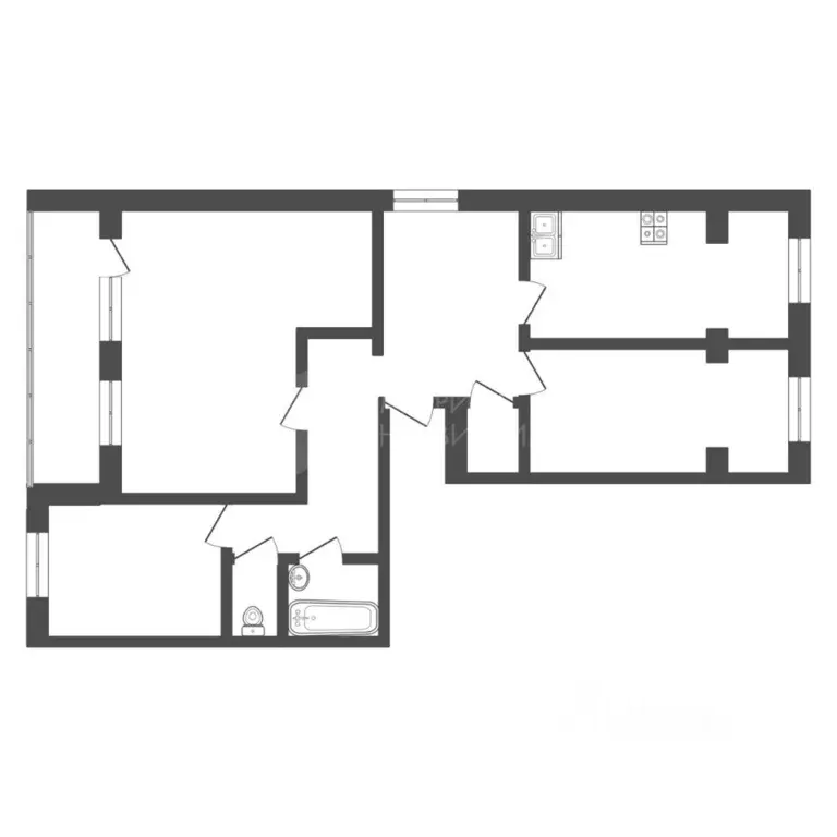 3-к кв. Тюменская область, Тюмень Заречный проезд, 37 (98.0 м) - Фото 2