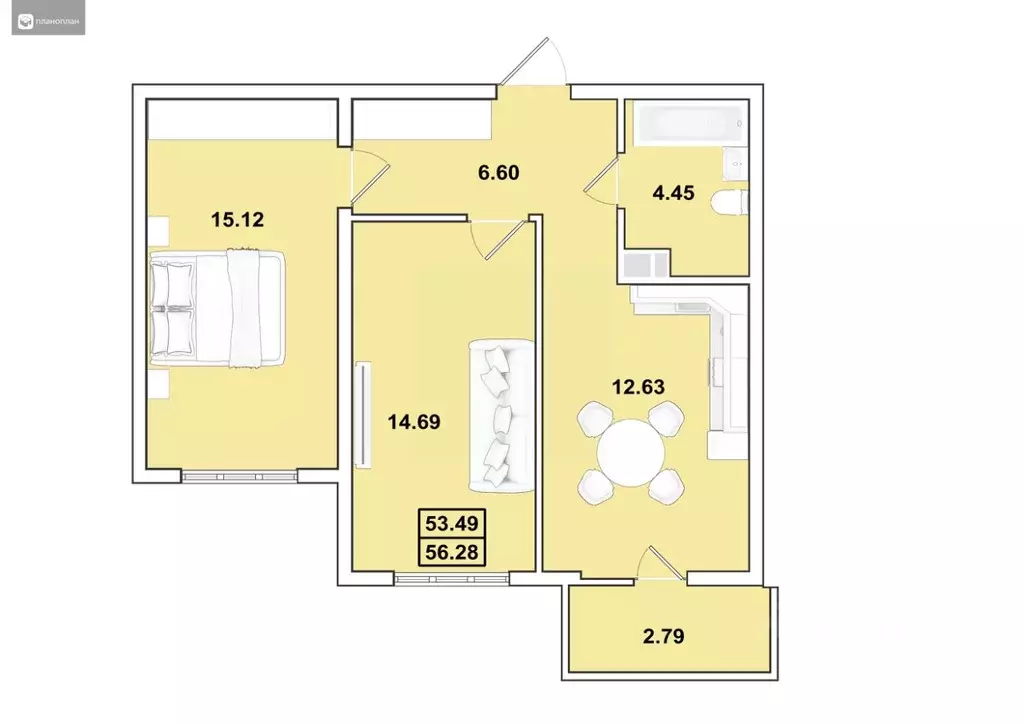 2-к кв. Иркутская область, Иркутск Ново-Ленино мкр, Огни Города жилой ... - Фото 1