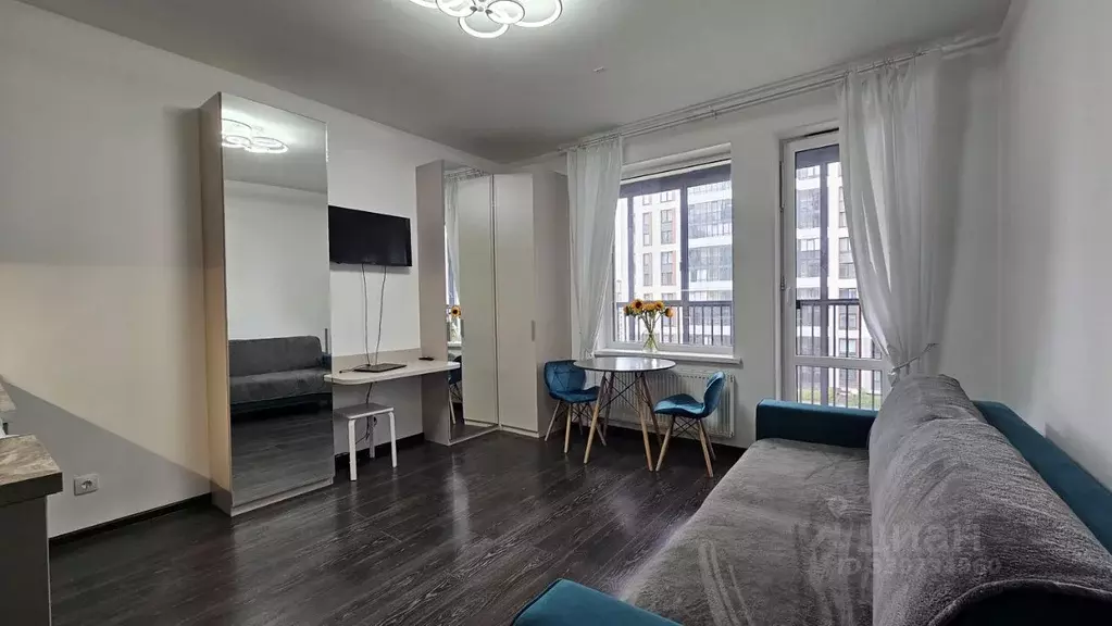 Студия Санкт-Петербург ул. Верхне-Каменская, 9к1 (23.7 м) - Фото 2