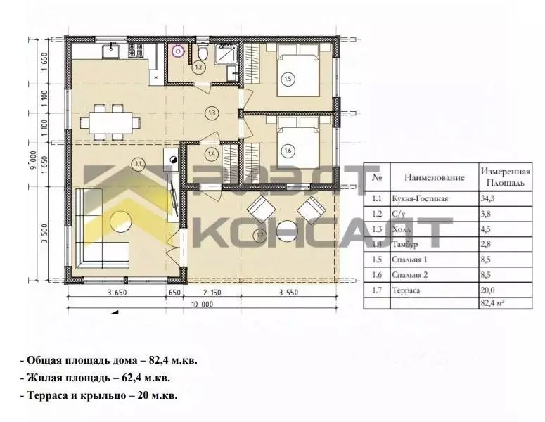 Дом в Омская область, Омский район, Пушкинское с/пос, д. Ракитинка ул. ... - Фото 2