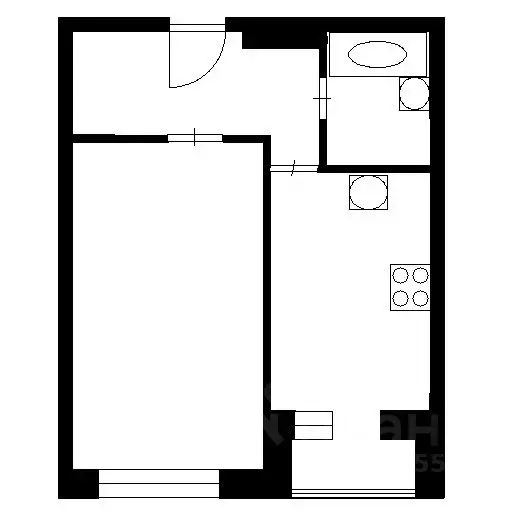 1-к кв. Санкт-Петербург Туристская ул., 23к2 (35.0 м) - Фото 1