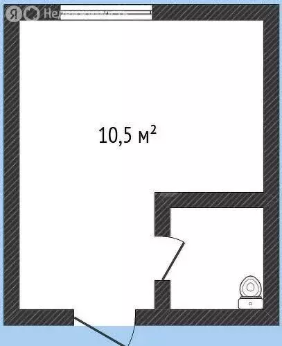 1к в -комнатной квартире ( м) - Фото 1