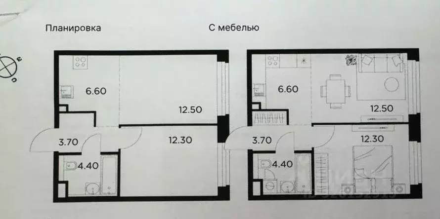 1-к кв. Московская область, Мытищи Белый Град жилой комплекс, к11.1 ... - Фото 2