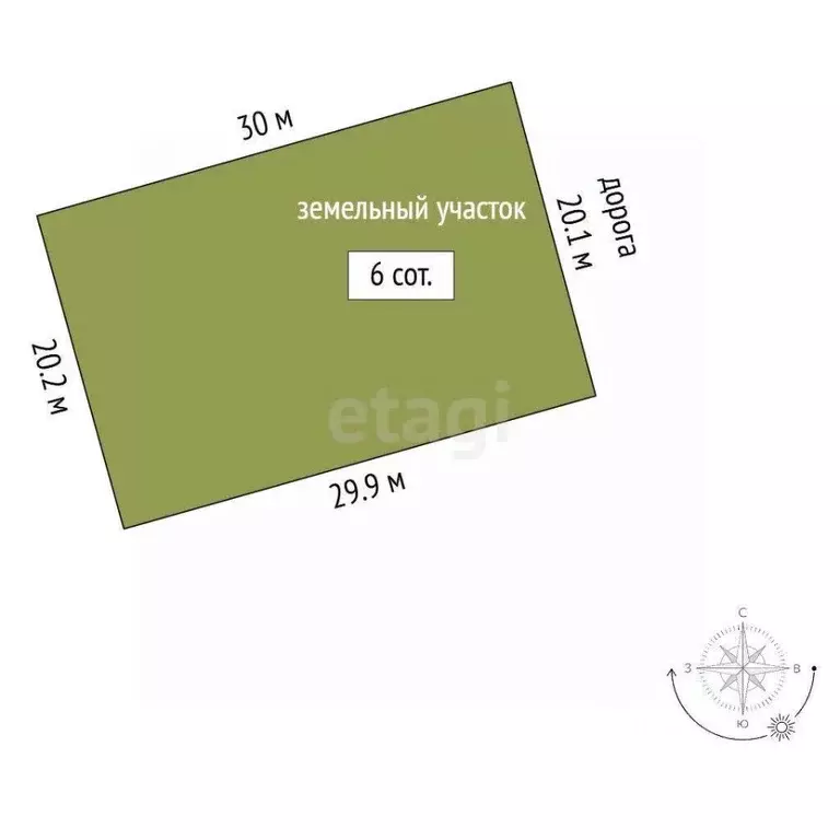 Участок в Крым, Симферополь Петровские Высоты кв-л,  (6.0 сот.) - Фото 1