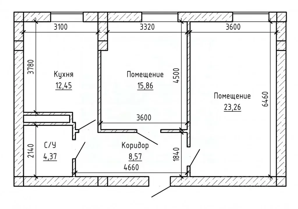 2-к кв. Кабардино-Балкария, Нальчик ул. Атажукина, 151 (65.0 м) - Фото 2