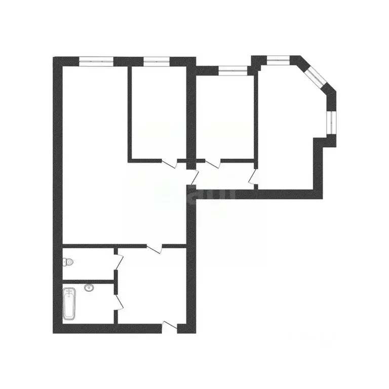 3-к кв. Курганская область, Курган Советская ул., 70 (90.4 м) - Фото 2