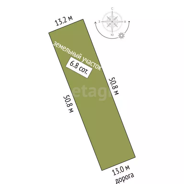 Участок в Стерлитамак, СНТ Строитель-1 (6.83 м) - Фото 1