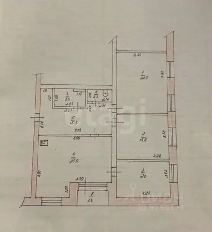 3-к кв. Татарстан, Казань ул. 2-я Даурская, 4к2 (98.8 м) - Фото 2