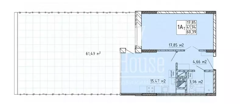 1-к кв. Калужская область, Калуга ул. Полесская, 31 (41.9 м) - Фото 2