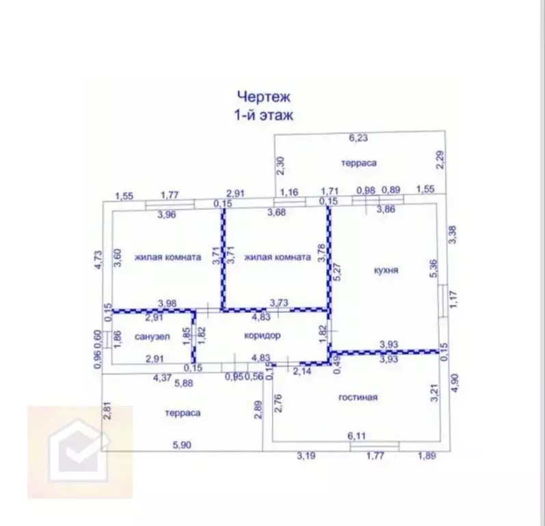 Дом в Севастополь Сапун-гора СНТ, ул. Григория Куропятникова (117 м) - Фото 1