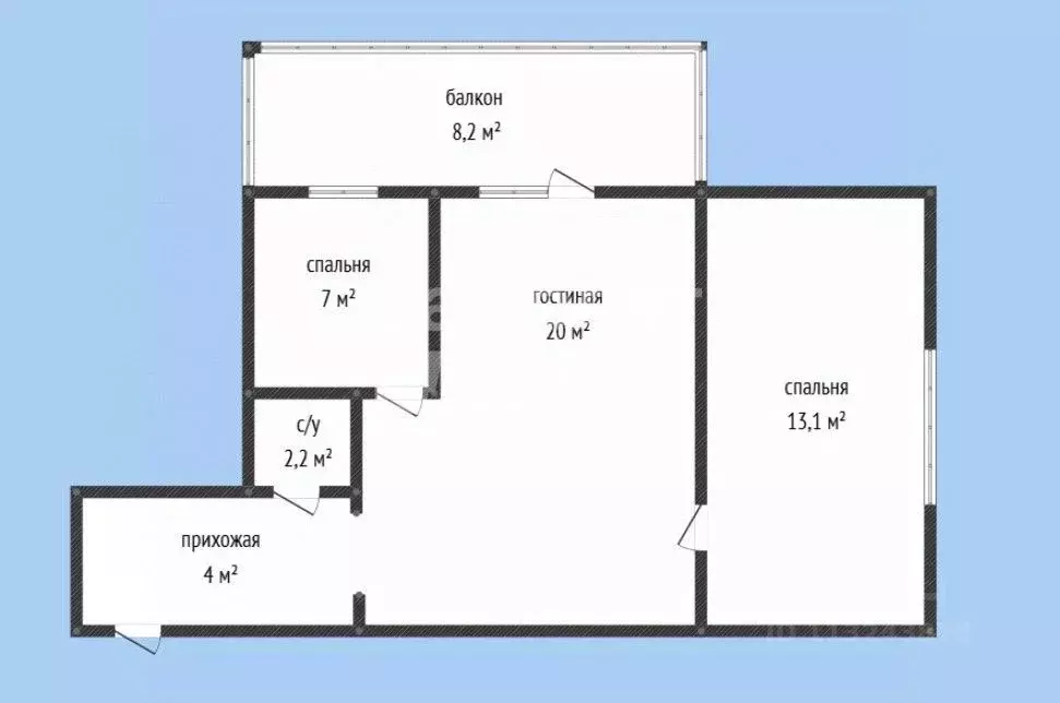 3-к кв. Дагестан, Махачкала ул. Лаптиева, 50 (57.0 м) - Фото 2