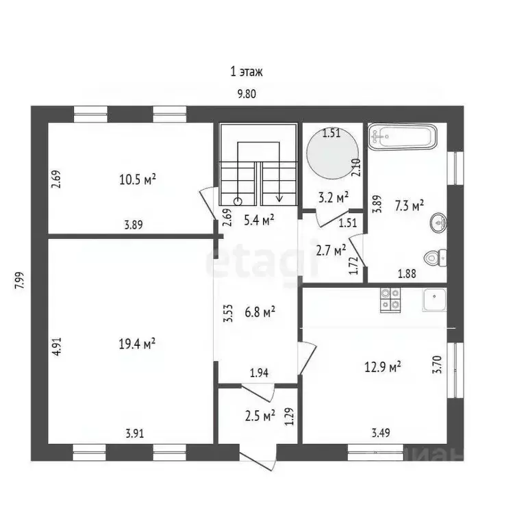 Дом в Крым, Симферопольский район, Добровское с/пос, Магарач СТ  (188 ... - Фото 2