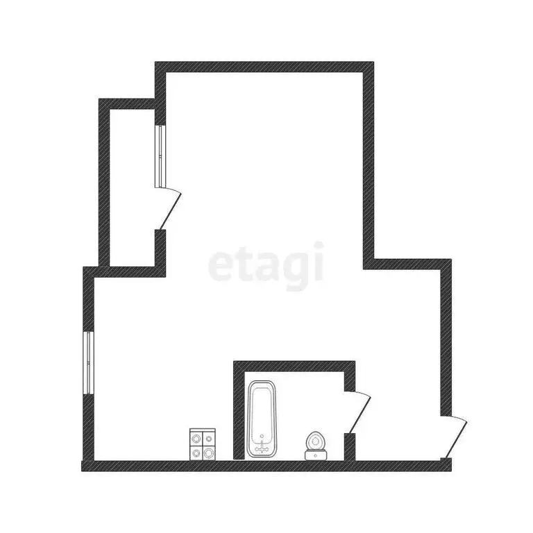 Квартира-студия: Бийск, улица Декабристов, 22 (27.8 м) - Фото 1