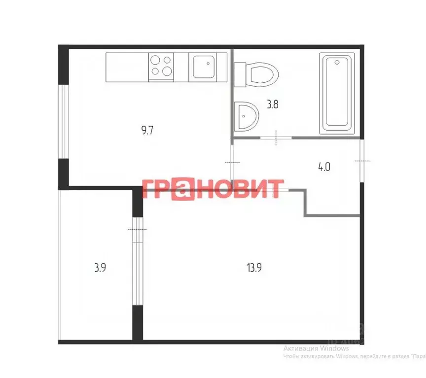 1-к кв. Новосибирская область, Новосибирск Тайгинская ул., 39 (35.0 м) - Фото 1