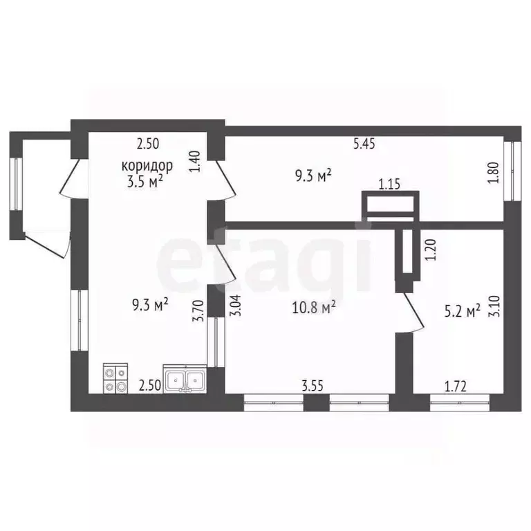 Дом в Ростовская область, Таганрог Ружейный пер. (45 м) - Фото 2