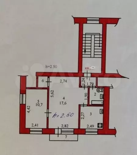 2-к. квартира, 41 м, 3/4 эт. - Фото 0