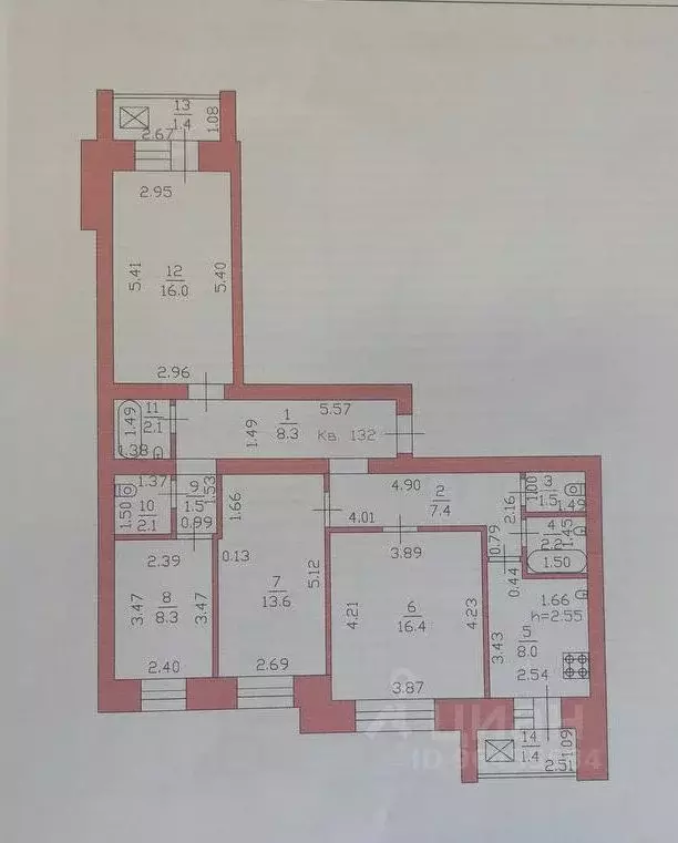 4-к кв. Марий Эл, Йошкар-Ола ул. Петрова, 32 (91.0 м) - Фото 1