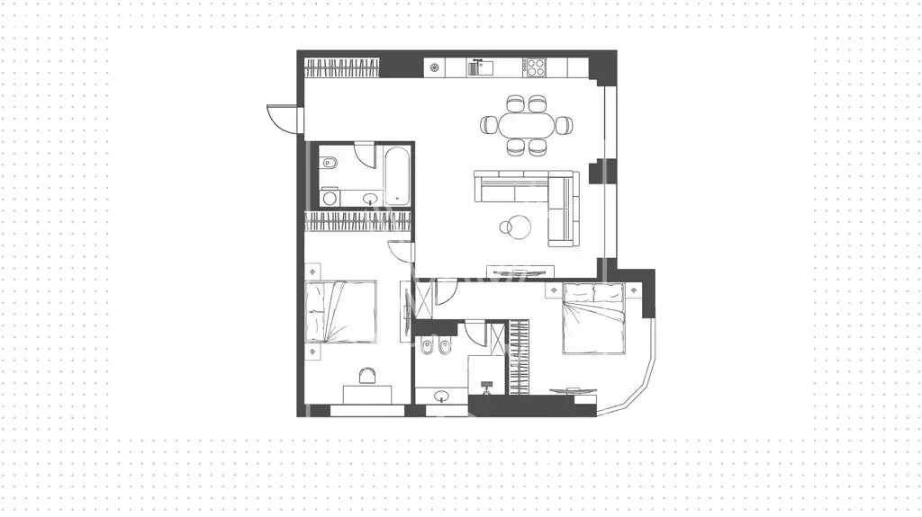 2-комнатная квартира: Москва, улица Нижние Мнёвники, 37Бс6 (86 м) - Фото 1