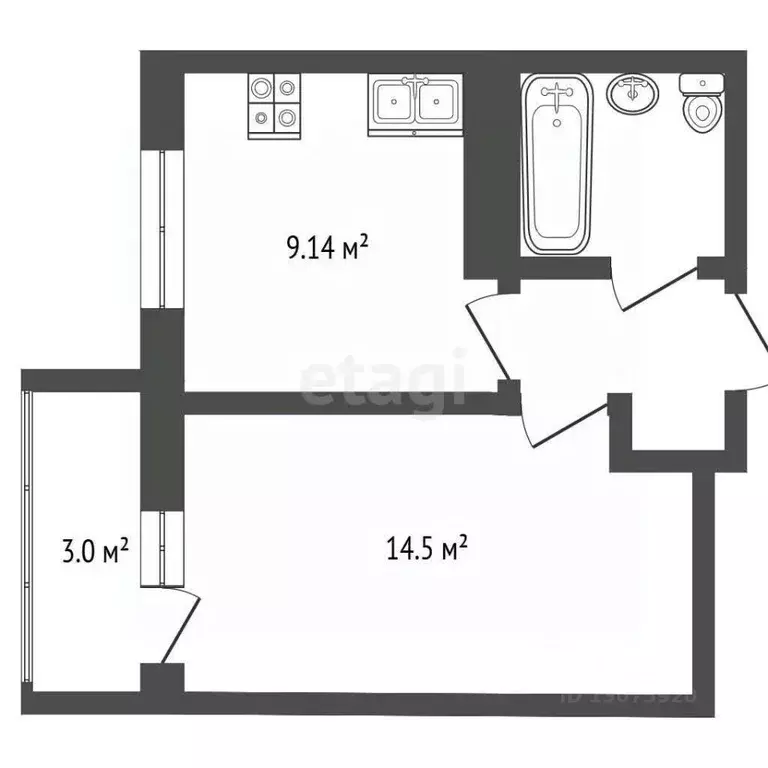 1-к кв. Ярославская область, Ярославль Тутаевское ш., 107 (32.0 м) - Фото 2