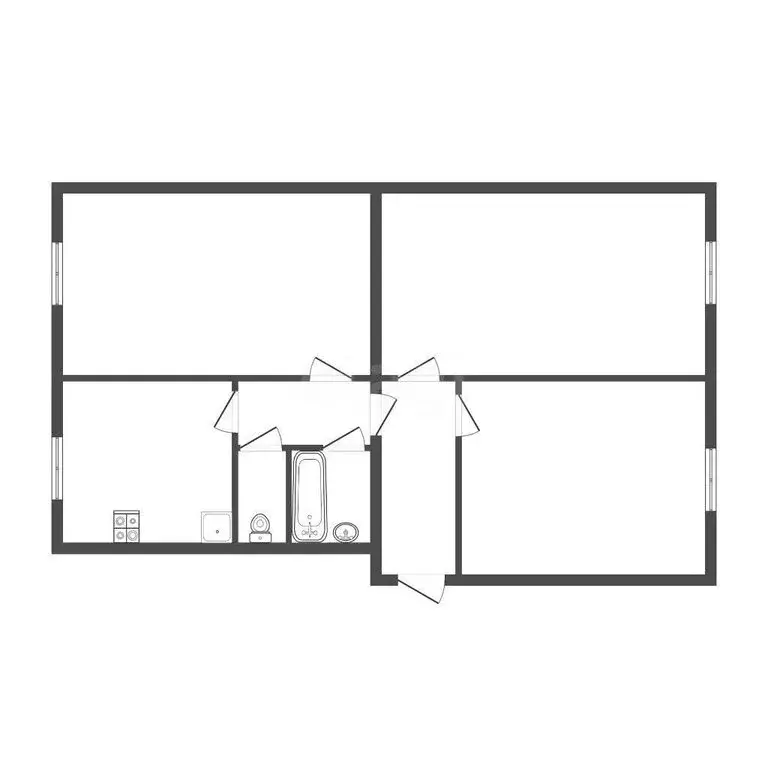 3-комнатная квартира: Тула, улица Волкова, 15 (62.8 м) - Фото 1