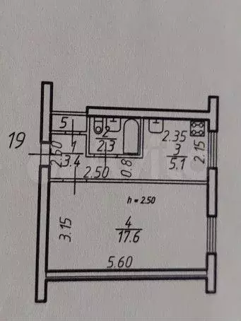 1-к. квартира, 30 м, 2/5 эт. - Фото 0