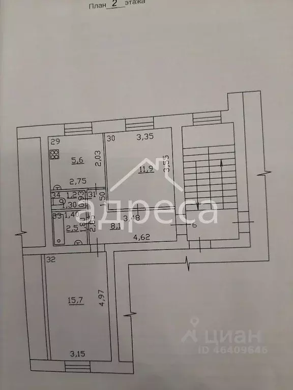 2-к кв. Самарская область, Самара Красноармейская ул., 108 (45.0 м) - Фото 2