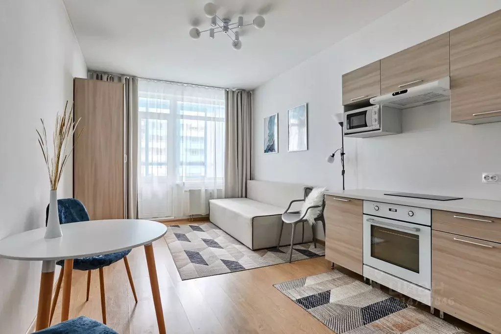 Студия Санкт-Петербург аллея Арцеуловская, 23к1 (25.0 м) - Фото 1