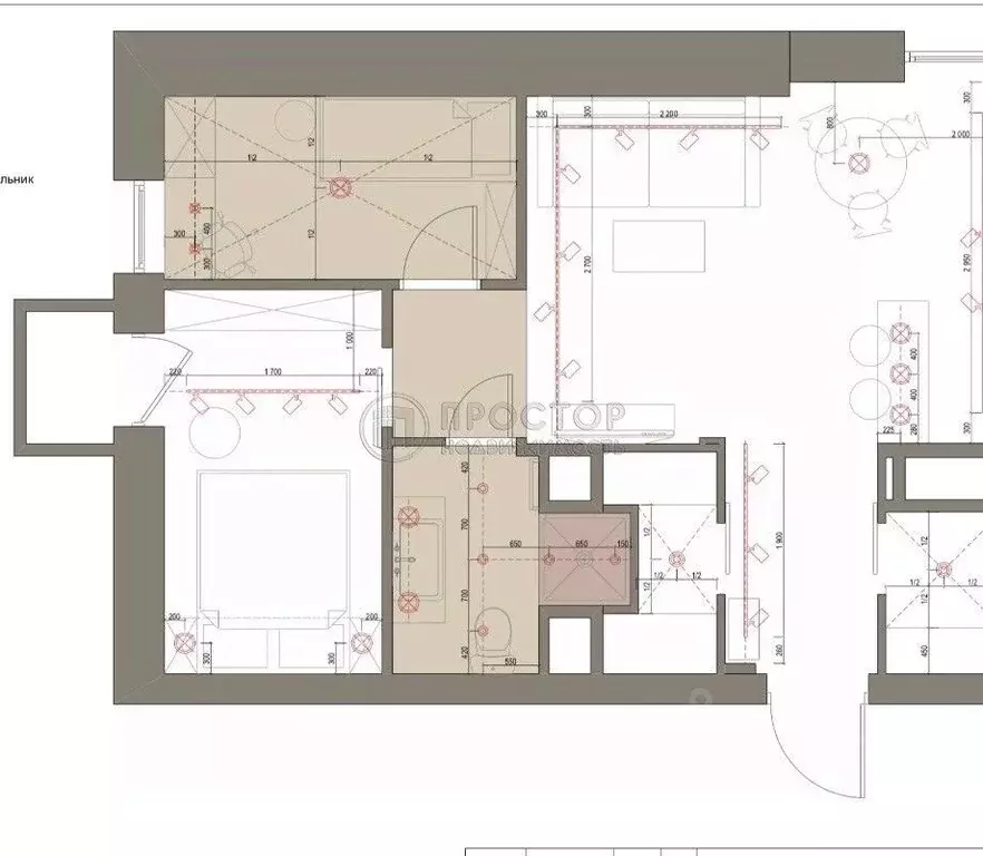 2-к кв. Московская область, Мытищи городской округ, пос. Поведники ул. ... - Фото 2